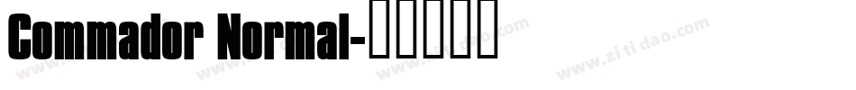 Commador Normal字体转换